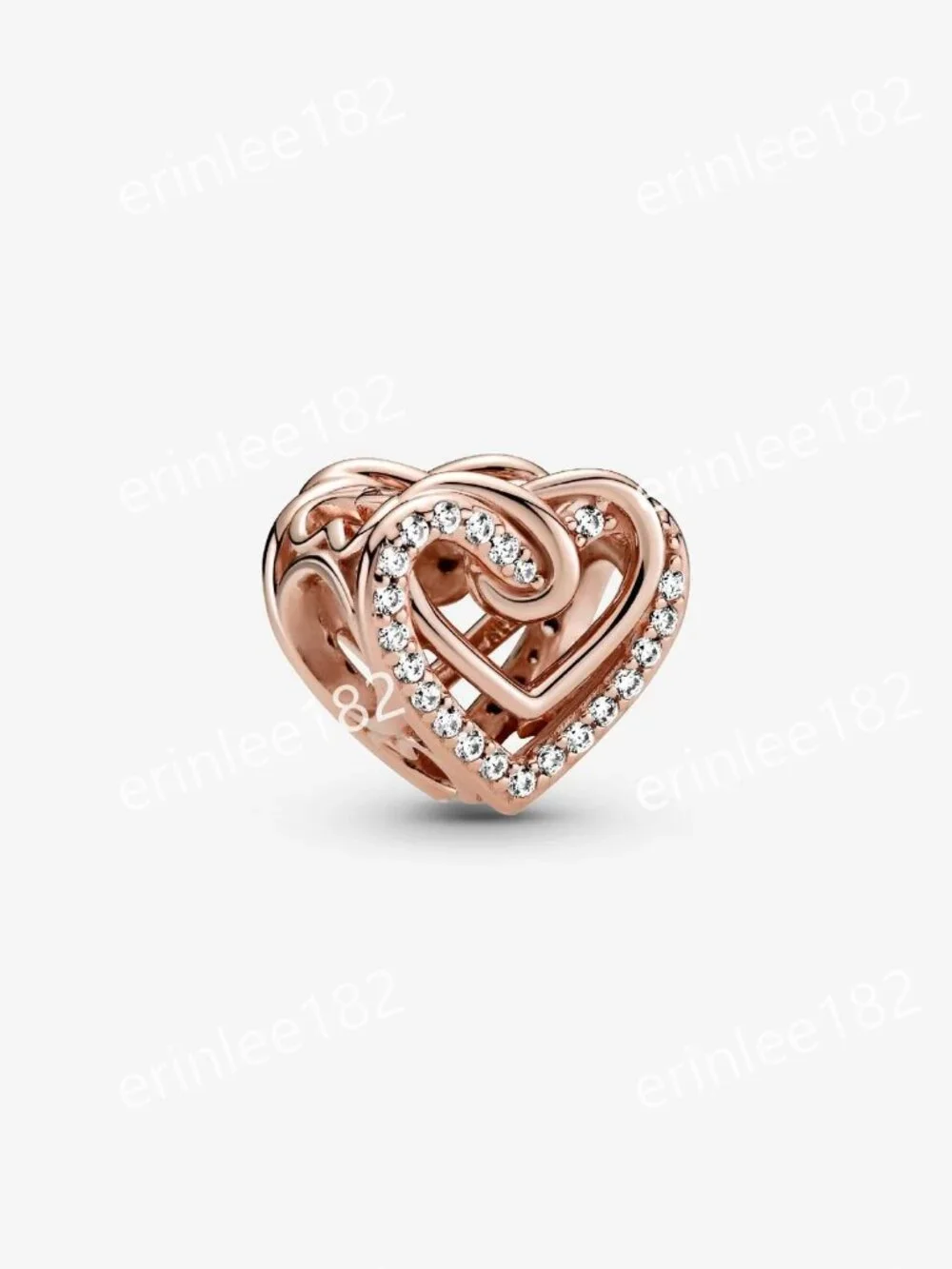 Pandora Sparkling Entwined Hearts Charm